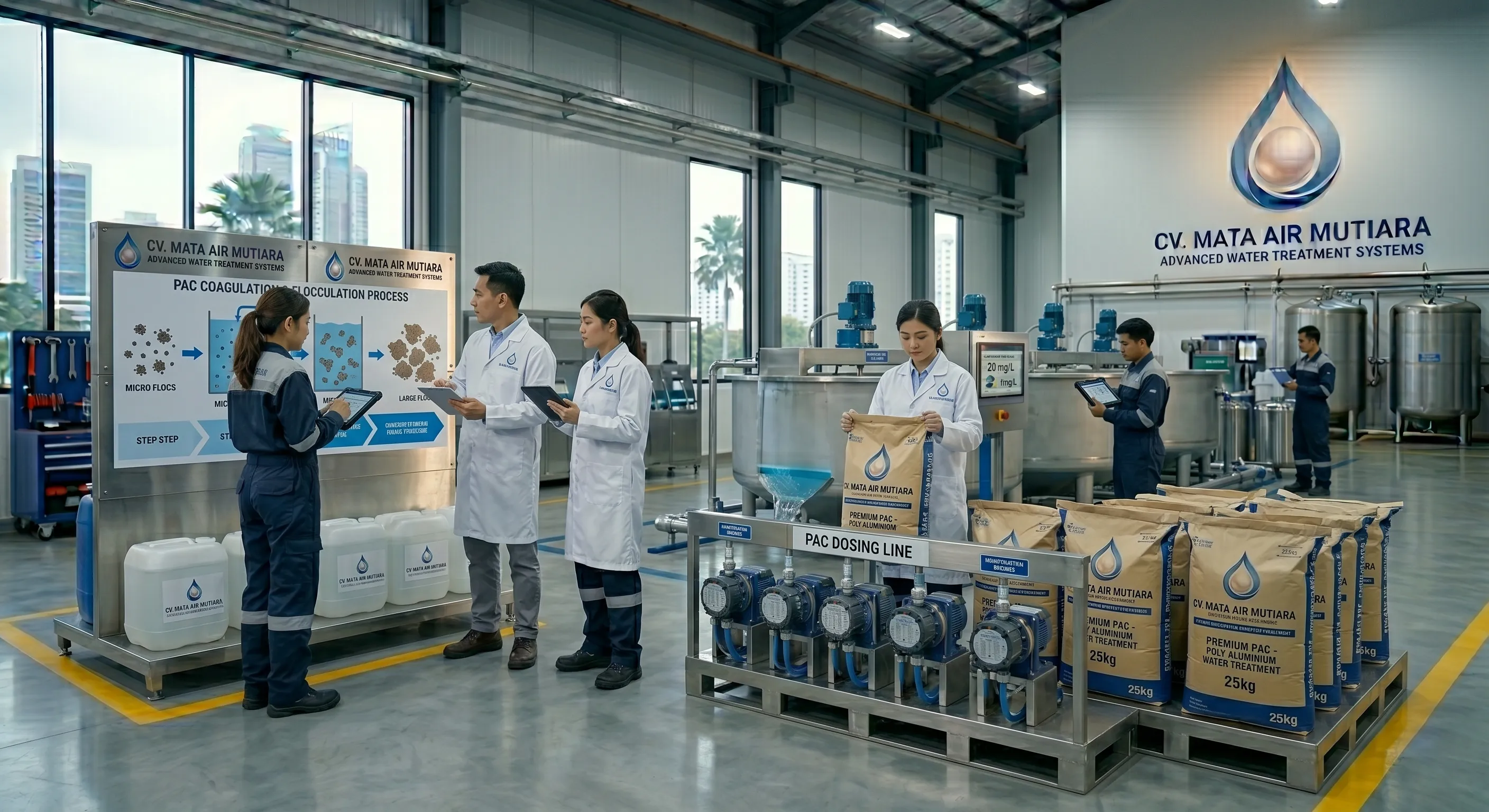 PAC (Poly Aluminium Chloride) | Chemical Koagulan untuk Water Treatment | CV. Mata Air Mutiara