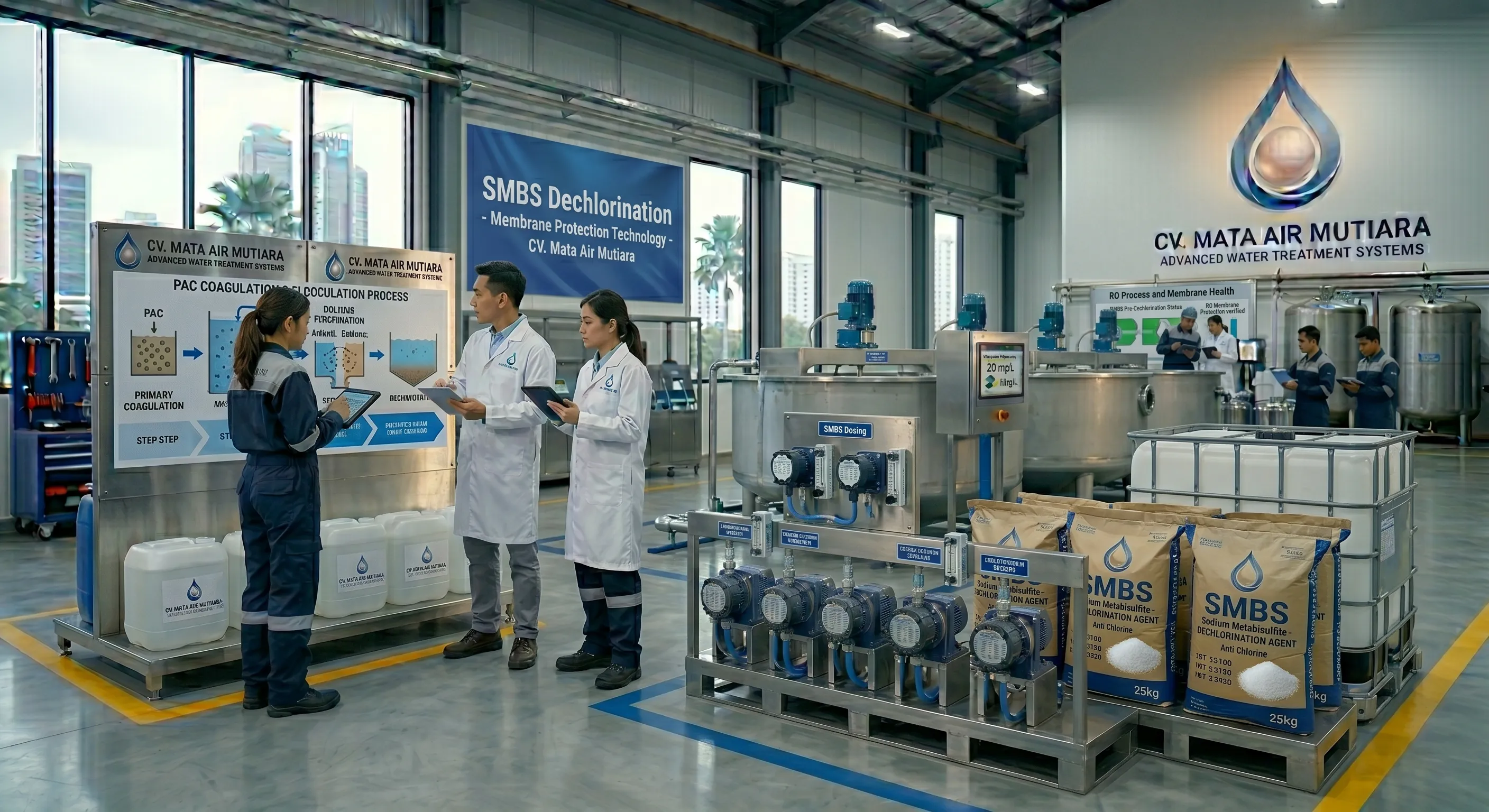 SMBS / Anti Chlorine | Sodium Metabisulfite untuk Reverse Osmosis | CV. Mata Air Mutiara